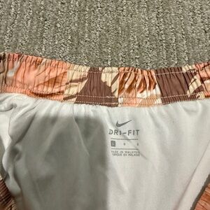 Nike Dri-FIT Women's Athletic Shorts - Brown and Pink